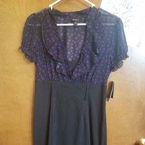 Black & purple dress - casual/business